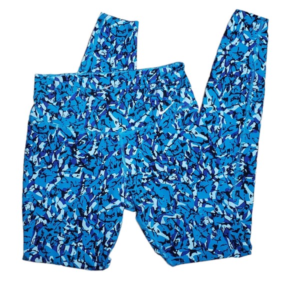 Nike Women's size X-Small Blue Exercise Athletic Fitted Dri-Fit Leggings - Picture 3 of 5